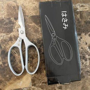 1pc Kitchen Scissors, Stainless Steel Multifunctional Food Shears, Ultra Sharp U